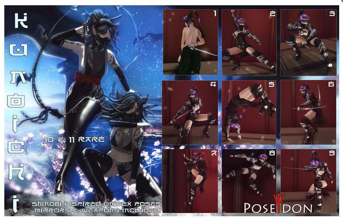 Poseidon Kunoichi 10 + 11 RARE