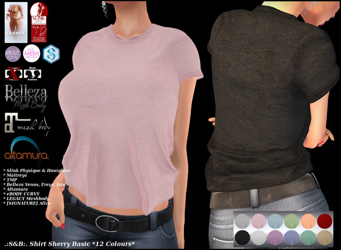 .:S&B:. Shirt Sherry Basic *12 Colours*