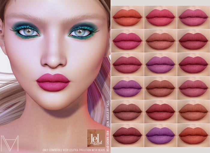 M I A R Y - Delia Lipstick ColorPack02 (Lelutka Evolution)