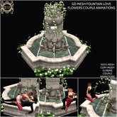 GD MESH FOUNTAIN LOVE FLOWERS COUPLE ANIMATIONS