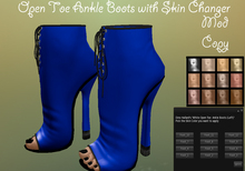 Open Toe Ankle Boot/Shoe *Blue