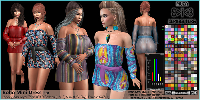 MUZA Boho Mini Dress + HUD
