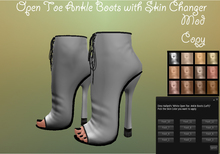 Open Toe Ankle Boot/Shoe *White