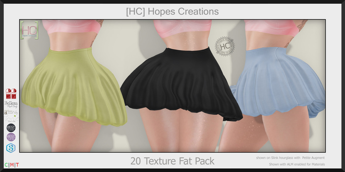 [HC] Pattie Puffy Skirt Fat Pack for Slink, Belleza, Maitreya, eBody, Signature & Tonic