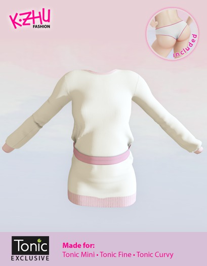 Sexy Sweater Dress (white)