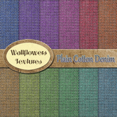 *Wallflowers* Plain Cotton Denim
