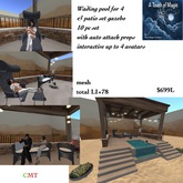 Wading Pool & Patio Gazebo for 4-Box