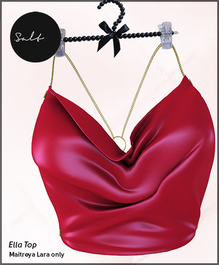 .SALT - ELLA TOP - RED [WEAR]