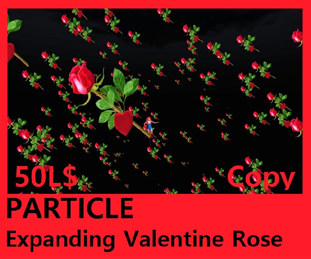 PARTICLE EXPANDING valentine rose