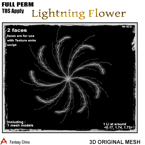 FC- FULL PERM  Mesh Lightning Flower