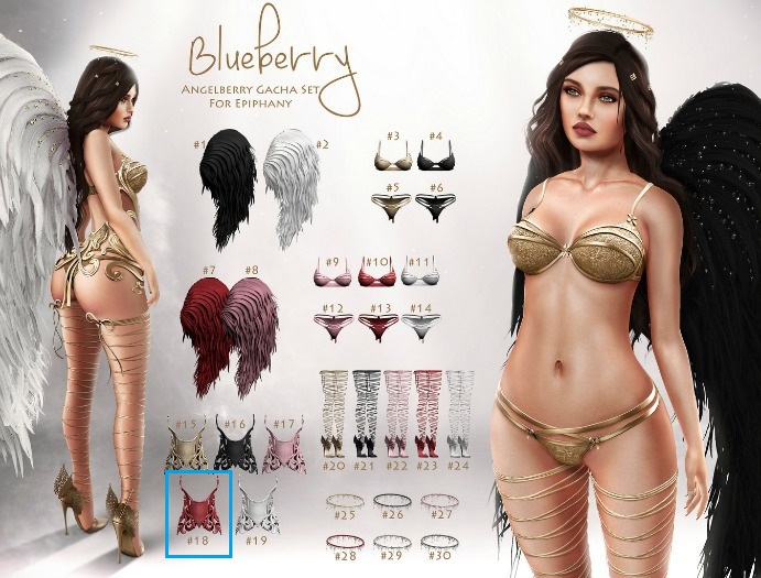 #18 Blueberry - Angelberry -Common- Corset - Lover *Maitreya*