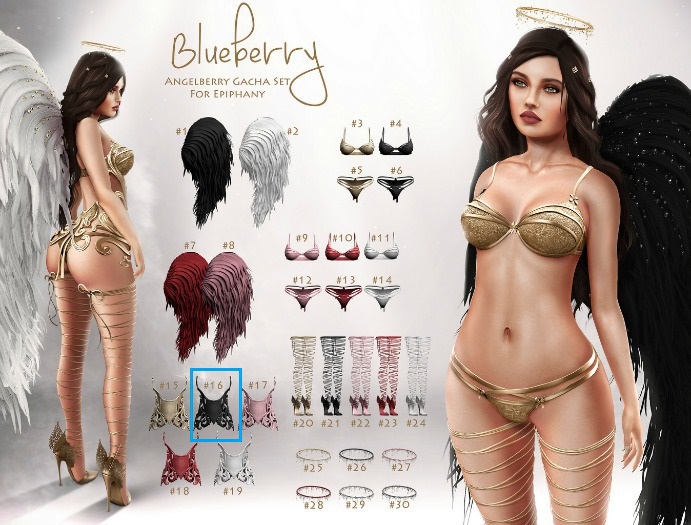 #16 Blueberry - Angelberry -Common- Corset - Slayer *Maitreya*