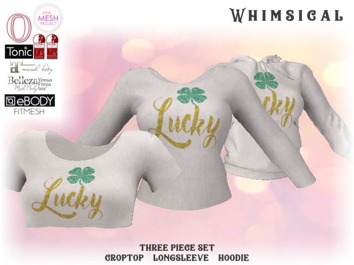 [Whimsical] Girl's Mesh Tops - Lucky Girl