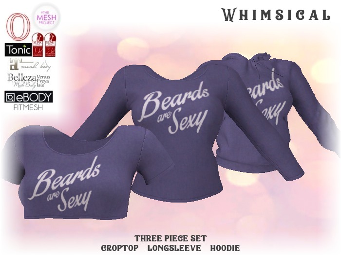 [Whimsical] Girl's Mesh Tops - Sexy Beard