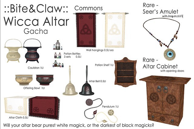 ::B&C:: Wicca Altar Gacha FULL SET (WEAR)