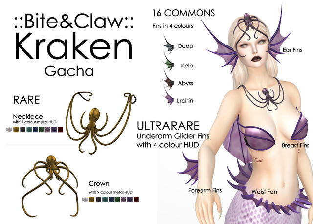::B&C:: Kraken Mer Gacha FULL SET (WEAR)