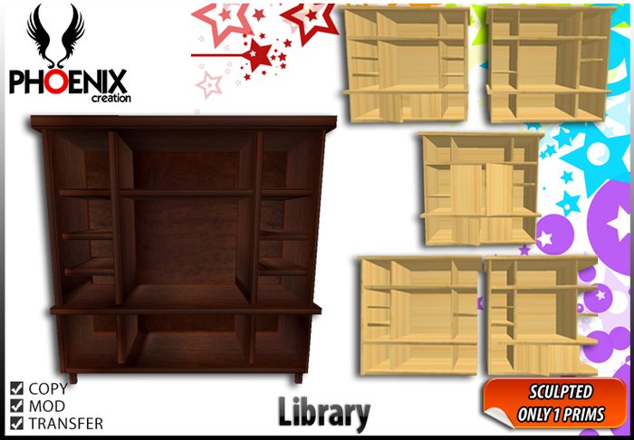 Phoenix -[P] furniture Library box