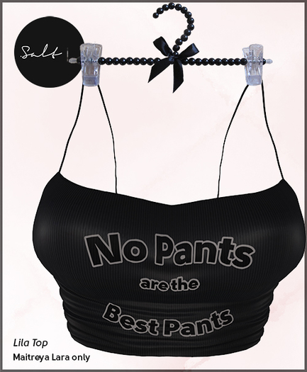 SALT - LILA TOP - BLACK [WEAR]