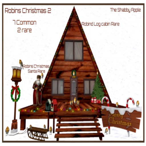 Robins Log cabin Rare boxed