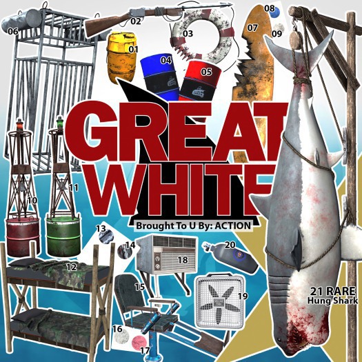 14 Action Great White - Bunkbed Red