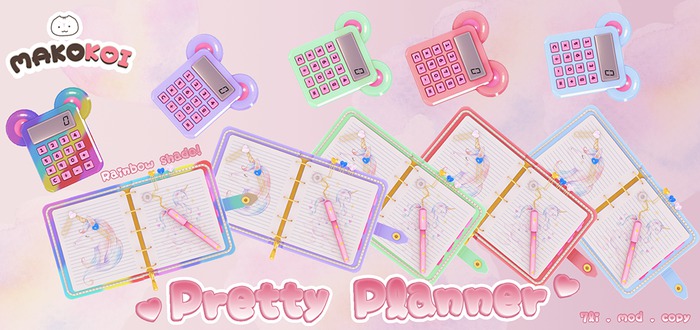 MAKOKOI . Pretty Planner . FAT PACK .UNPACK