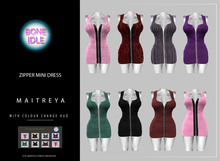 Zipper Mini Dress Maitreya