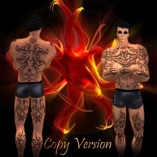 Men Body Tribal Tattoo (Copy Version)
