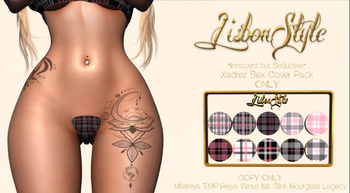 LisbonStyle Boutique - Innocent C-String Xadrez 10 Styles