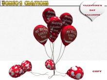 BMC565 - NEW  - HAPPY VALENTINE'S DAY BALLOONS.