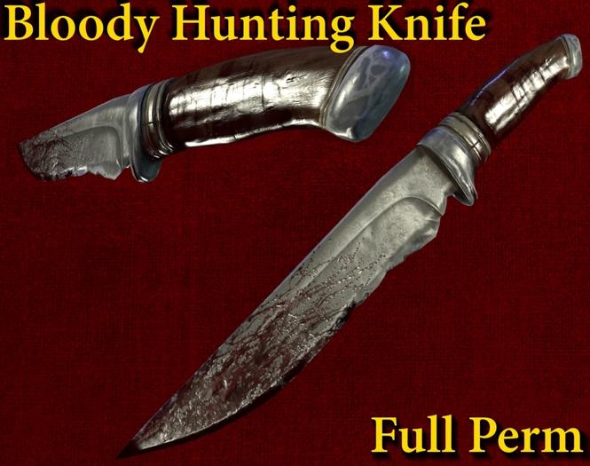 Second Life Marketplace - [Angry Store] Bloody Hunting Knife