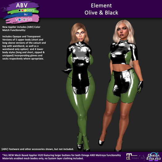 [ABV] Element - Olive & Black