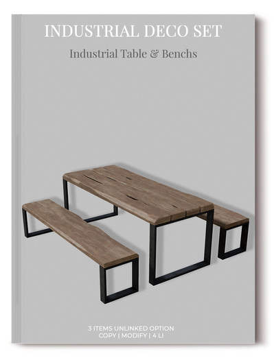 MINIMAL - Industrial Table & Benchs