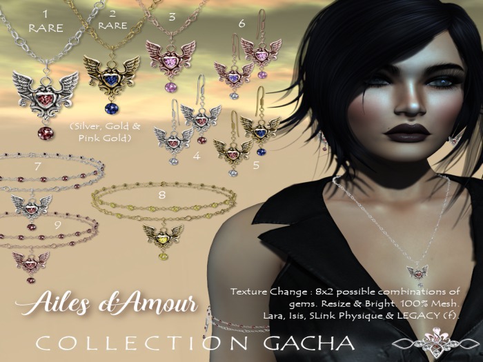 Nord Embel'Lys  Ailes d'Amour 3 Necklace