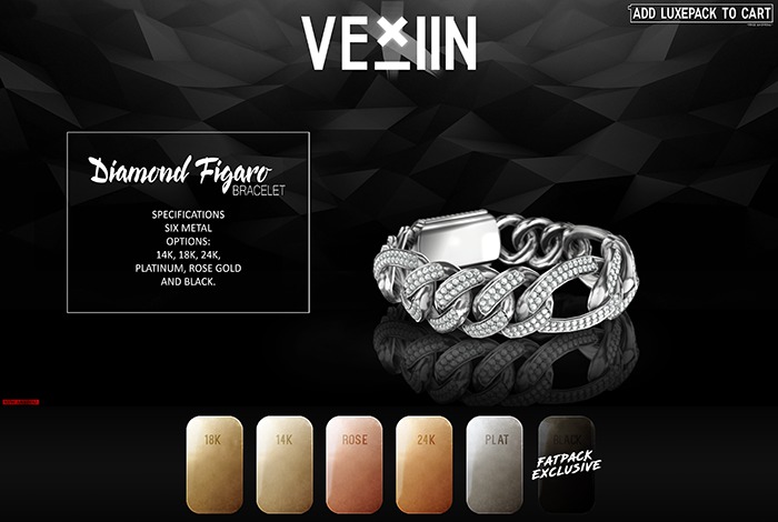 [VEX] Diamond Figaro Bracelet Fatpack