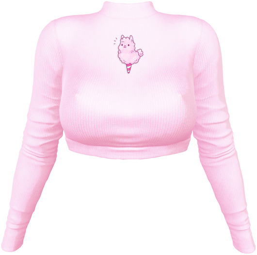 EVIE - Cold Freak Sweater [BabyPink]