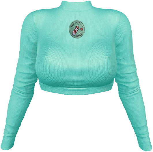 EVIE - Cold Freak Sweater [Aqua]