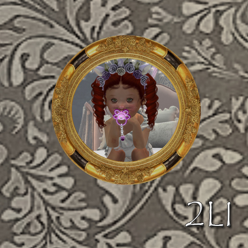 *ITB* ROUND GOLD FRAME (BOXED) {PHOTO CHANGING}