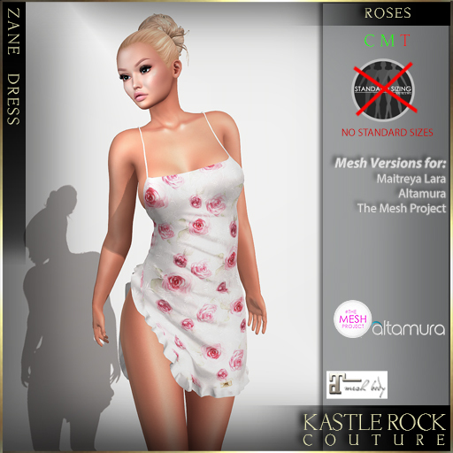 :KR: Zane Dress - Roses (Add Me)