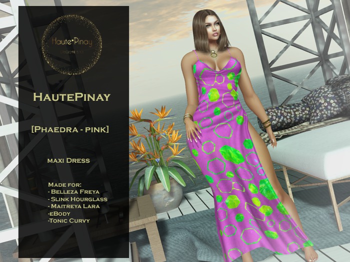 HautePinay [PHAEDRA PINK] Maxi Dress III