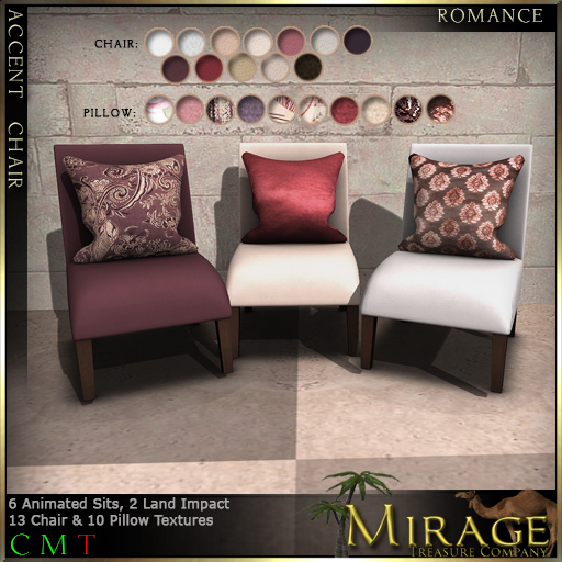 =Mirage= Accent Chair - Romance