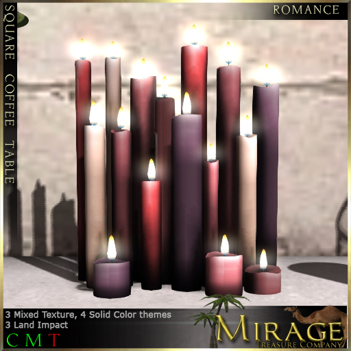 =Mirage= Candle Cluster - Romance Mix