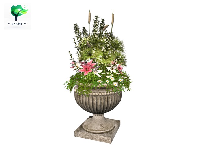 ~ xantes ~ Flowers Urn Ellen - Mesh (BOX)