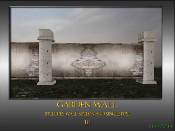 Garden Wall Modular fence set