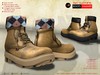 ! a d clothing boots hammer peach
