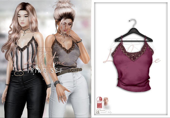 Look At Me. Irina : Top - burgundy