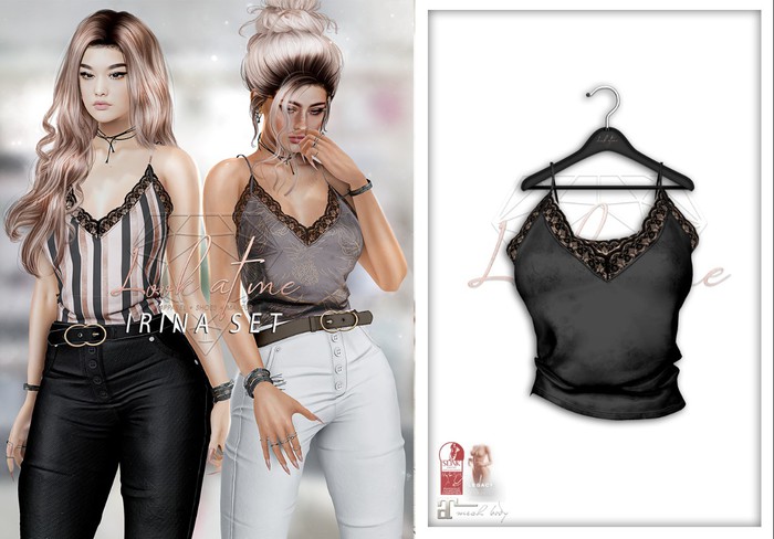 Look At Me. Irina : Top - black