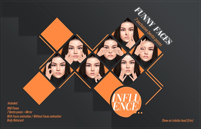 [Influence]FunnyFaces poses(Wear me)