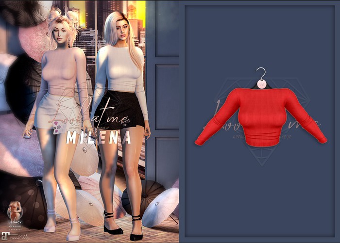 Look At Me. Milena : Sweater - red