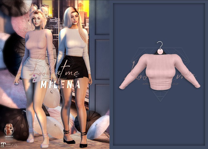 Look At Me. Milena : Sweater - pale rose