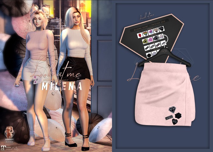Look At Me. Milena : Skirt - pink